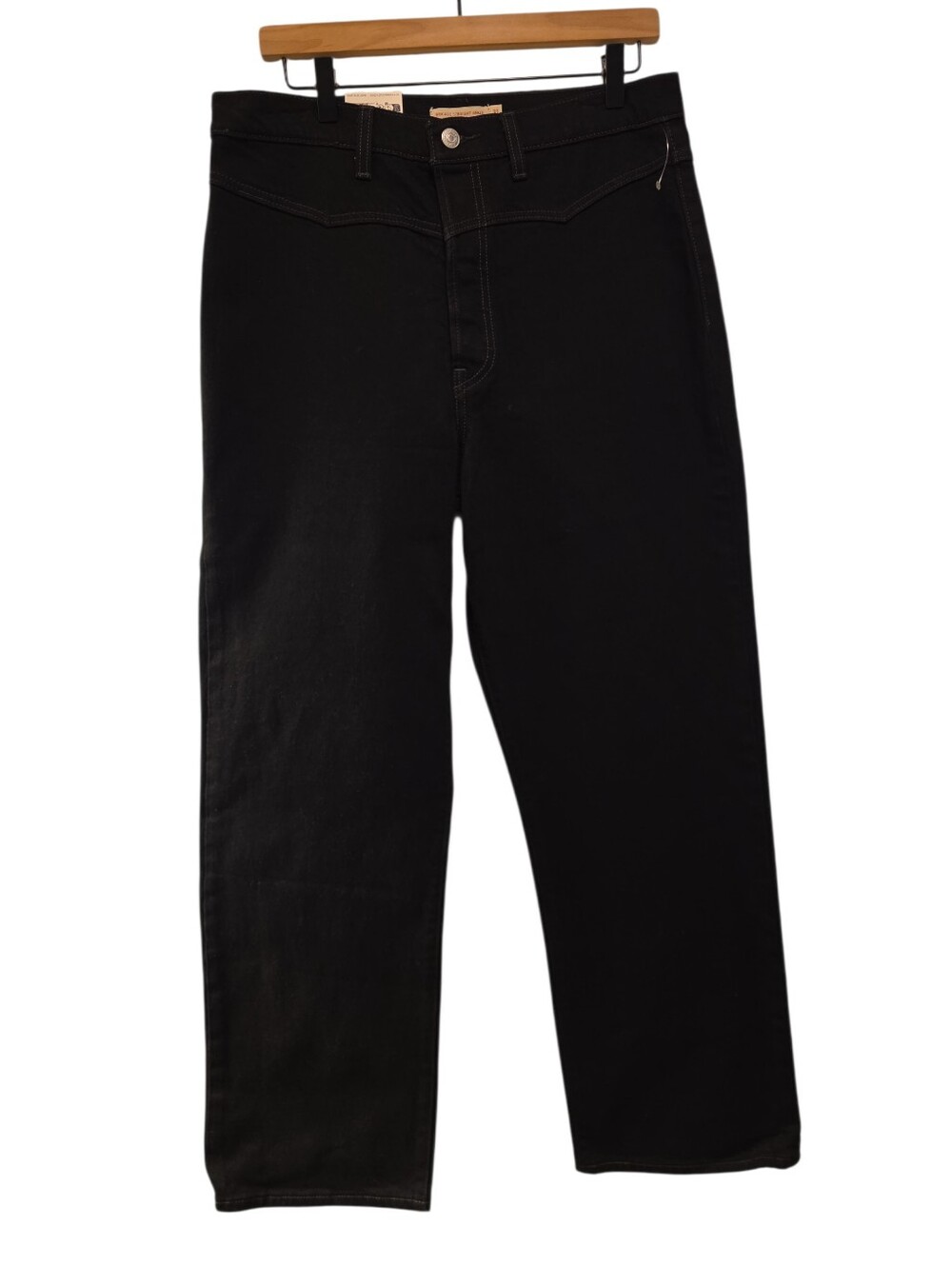 Levi's, NWT, Ribcage Straight Ankle, Levi's Premium Denim, Black Jeans, Wo 31×29